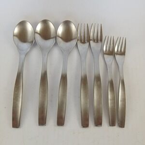 Gourmet Settings GS Loft Stainless Flatware Single 7 Pieces Mixed Fork Spoon